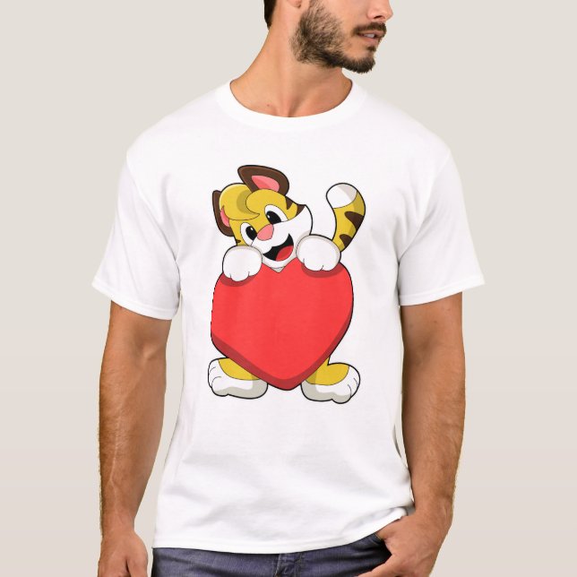 Camiseta Tigre con corazón (Anverso)