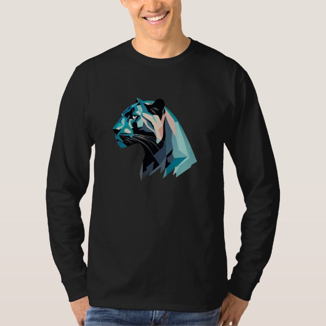 Camiseta Tigre con diseño de flowpoly (Anverso)
