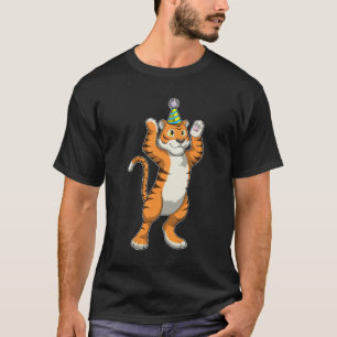 Camiseta Tigre con Fiesta gorra Fiesta