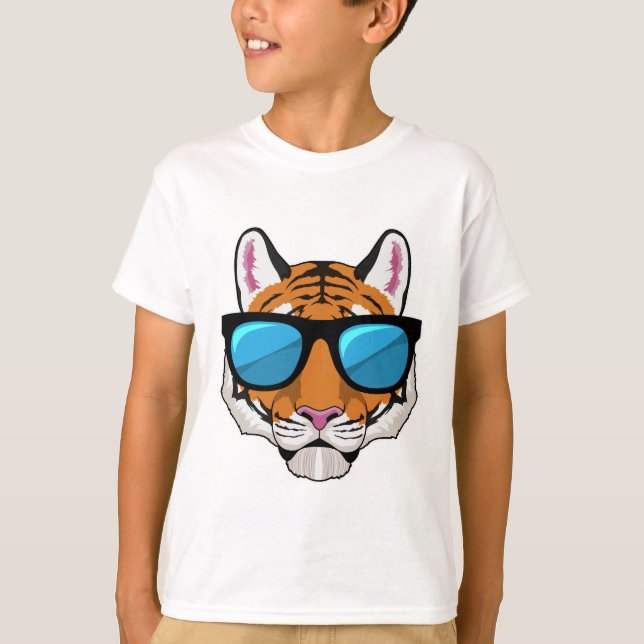 Camiseta Tigre con gafas de sol (Anverso)