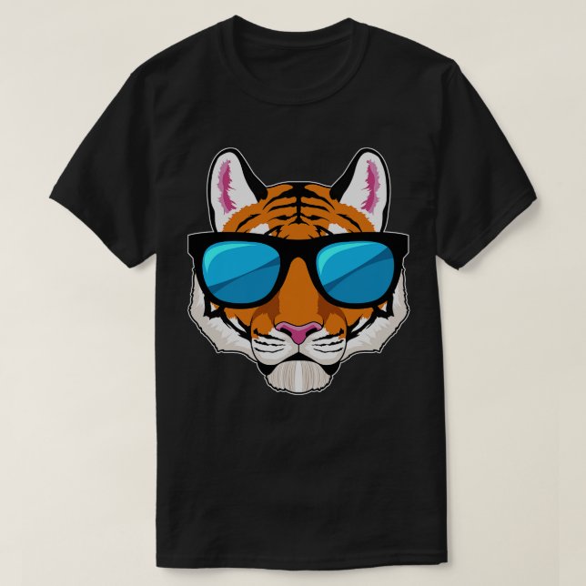 Camiseta Tigre con gafas de sol 3 (Diseño del anverso)