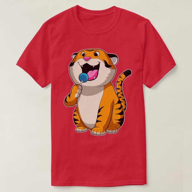 Camiseta Tigre con Lollipop (Diseño del anverso)
