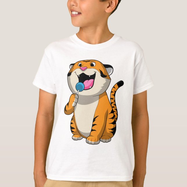 Camiseta Tigre con Lollipop (Anverso)