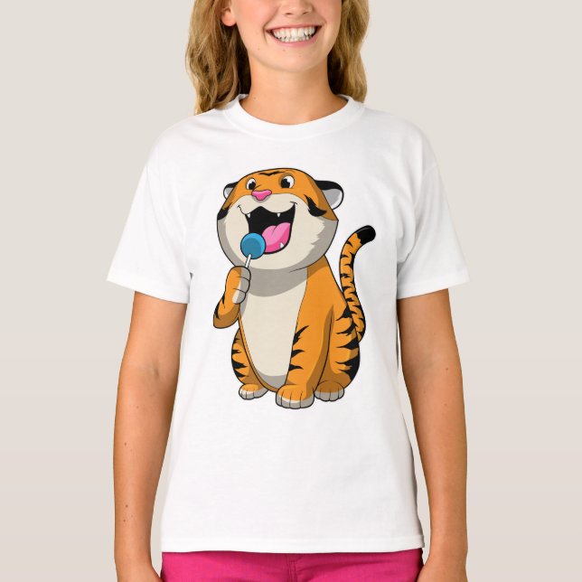 Camiseta Tigre con Lollipop (Anverso)