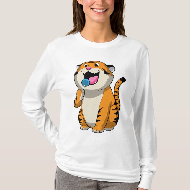 Camiseta Tigre con Lollipop (Anverso)