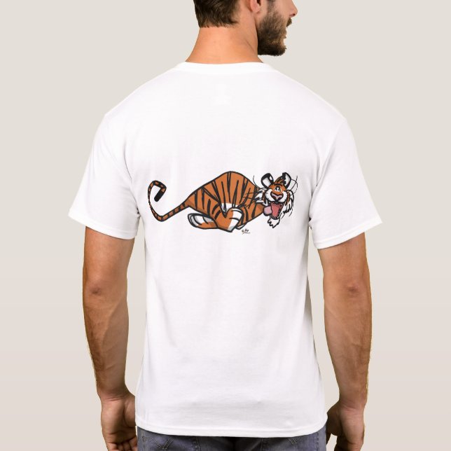 Camiseta Tigre Corriendo (dorso) (Reverso)
