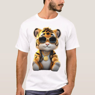 Camiseta Tigre Cubierto Y Fluffy De Guay