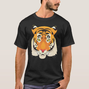 Camiseta Tigre de Bengala Enfadado Face Safari Zoo Vida sil