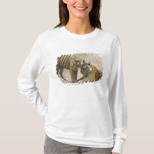 Camiseta Tigre de Bengala Real y joven - Tocándose por dela