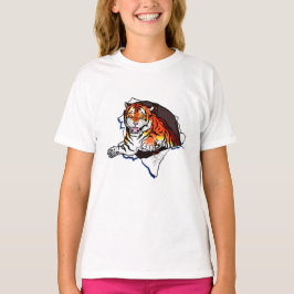 Camiseta ¡Tigre de Bengala saltando!