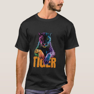 Camiseta Tigre de cabeza de tigre Cara cara de animal salva