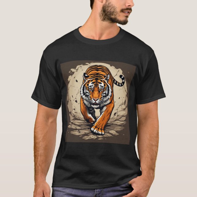 Camiseta Tigre de carga poderoso (Anverso)