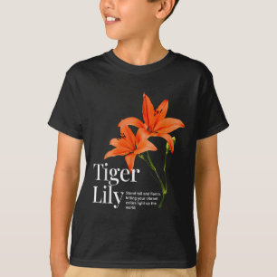 Camiseta Tigre de época Lily Flor Jardinería Estética Natu