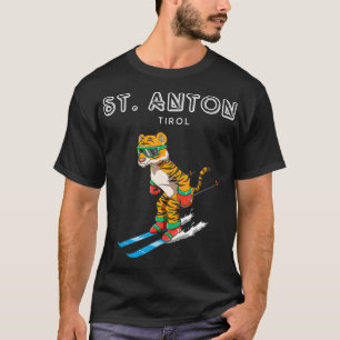 Camiseta Tigre de esquí retro de St Anton Tirol Austria