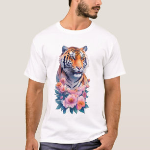Camiseta Tigre de flores