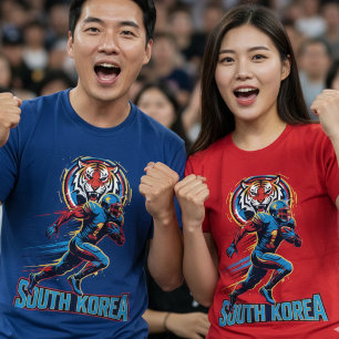 Camiseta Tigre de fútbol americano atleta dinámico de Corea