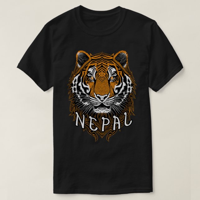 Camiseta Tigre de Nepal (Diseño del anverso)