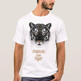 Camiseta Tigre de oro majestuoso