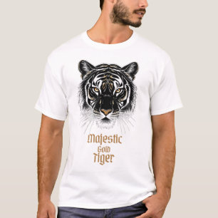 Camiseta Tigre de oro majestuoso