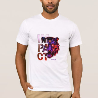 Camiseta Tigre de Oro Púrpura 'IMPACTO' - Estética de Oro A