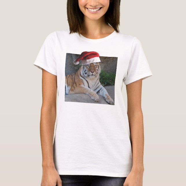 Camiseta Tigre de Santa Hat Bengal (Anverso)