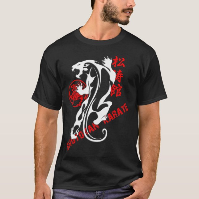 Camiseta Tigre de Shotokan Karate - Budo de artes marciales (Anverso)