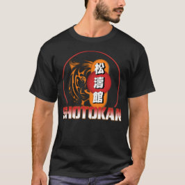 Camiseta Tigre de Shotokan Karate y kanji japonés
