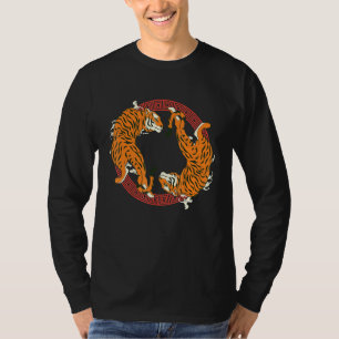 Camiseta Tigre de vida silvestre para gato animal depredado