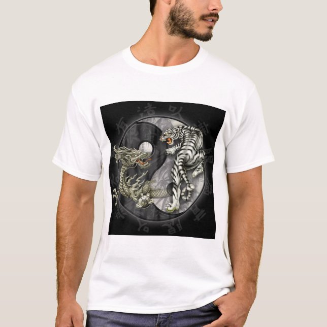Camiseta tigre del dragón v (Anverso)