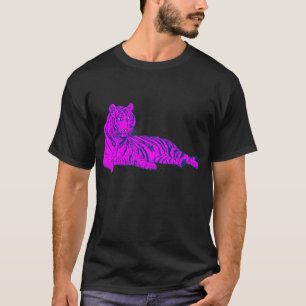 Camiseta TIGRE del SALÓN del ROSA de los años 80 del TIGR