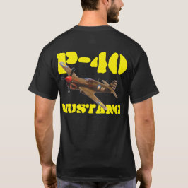 CAMISETA TIGRE DEL VUELO DEL MUSTANGO P-40