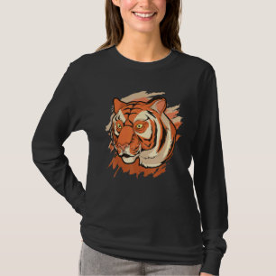 Camiseta Tigre, depredador de gato salvaje, animal de vida