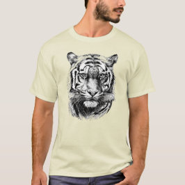CAMISETA TIGRE DIBUJADO A MANO
