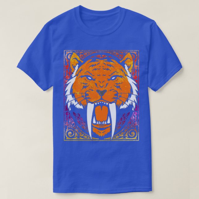 Camiseta Tigre dientes de Saber (Diseño del anverso)