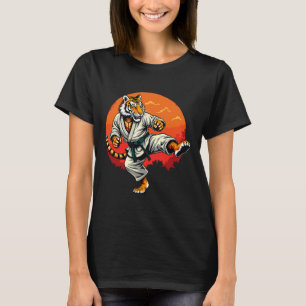 Camiseta Tigre, divertido K, luchador por las artes marcial