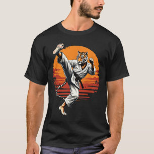Camiseta Tigre, divertido K, luchador por las artes marcial