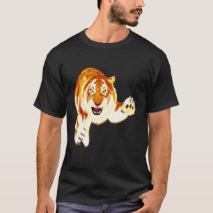 Camiseta Tigre Dorado  Panthera Tigris  Gato Grande Raro