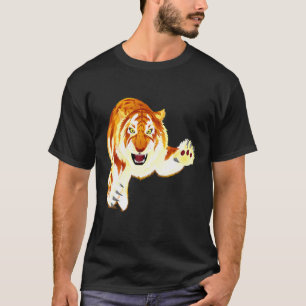 Camiseta Tigre Dorado  Panthera Tigris  Gato Grande Raro