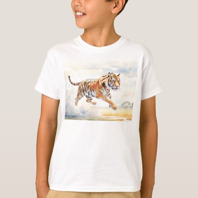 Camiseta Tigre en acción 2 (Anverso)