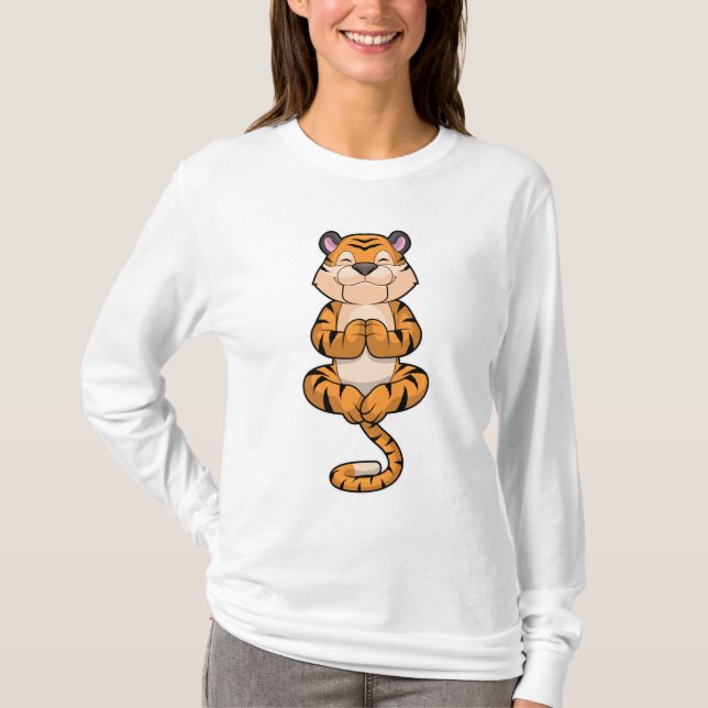 Camiseta Tigre en el gimnasio del yoga (Anverso)