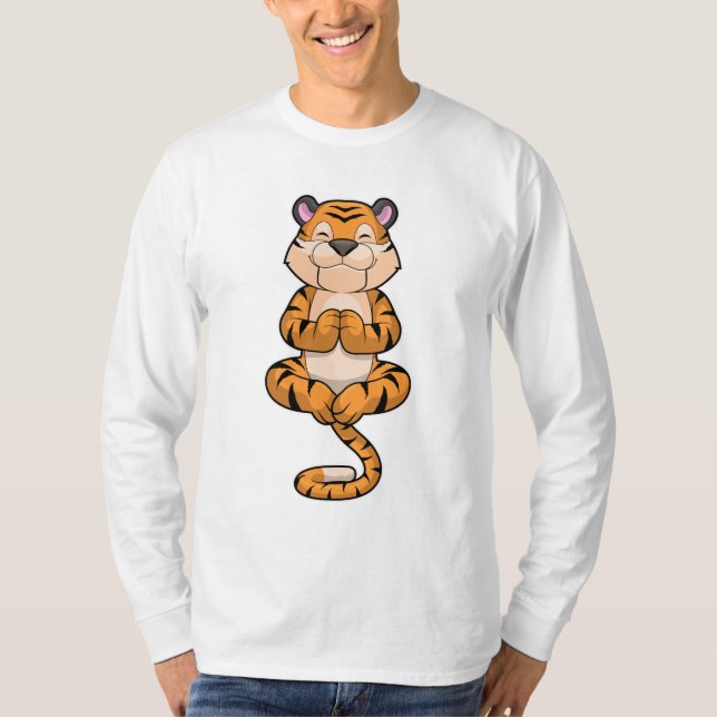 Camiseta Tigre en el gimnasio del yoga (Anverso)