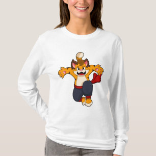 Camiseta Tigre en el Karate de las artes marciales