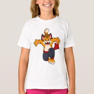Camiseta Tigre en el Karate de las artes marciales