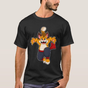 Camiseta Tigre en el Karate de las artes marciales
