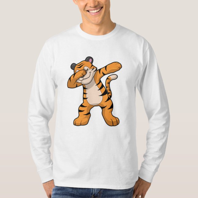 Camiseta Tigre en Hip Hop Dance Dab (Anverso)