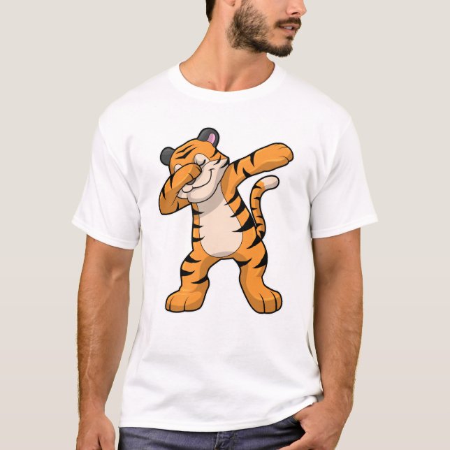 Camiseta Tigre en Hip Hop Dance Dab (Anverso)