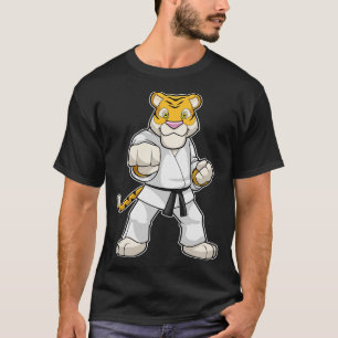 Camiseta Tigre en Karate de artes marciales 1