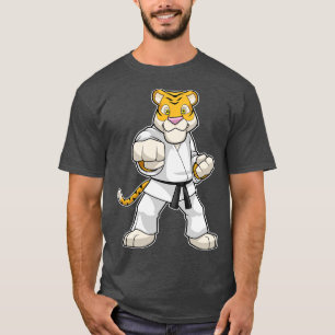 Camiseta Tigre en Karate de artes marciales 2