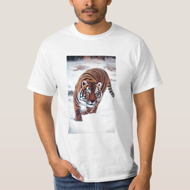 CAMISETA TIGRE EN LA NIEVE (Anverso)