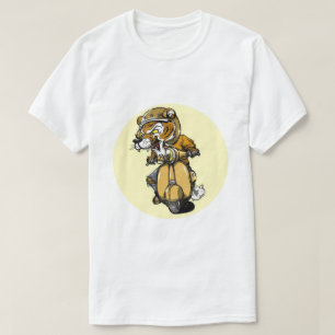 Camiseta Tigre en moto